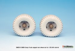 画像5: DEF.MODEL[DW35110]1/35 米 M54A2 カーゴ  自重変形 後輪(AFVクラブ用)