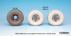 画像7: DEF.MODEL[DW35110]1/35 米 M54A2 カーゴ  自重変形 後輪(AFVクラブ用)