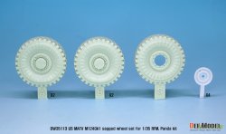 画像2: DEF.MODEL[DW35113]1/35 現用 米 アメリカ陸軍M1240A1 M-ATV自重変形タイヤセット (RFM用)