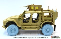 画像5: DEF.MODEL[DW35113]1/35 現用 米 アメリカ陸軍M1240A1 M-ATV自重変形タイヤセット (RFM用)