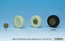画像8: DEF.MODEL[DW35114]1/35 現用 アメリカ陸軍M1296ストライカードラグーン自重変形タイヤセット (AFVクラブ用)