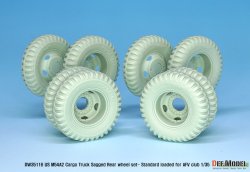 画像4: DEF.MODEL[DW35116]1/35 現用 米 アメリカ陸軍 M54A2カーゴトラック自重変形リアタイヤセット 標準荷重仕様 (AFVクラブ用)