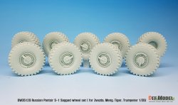 画像10: DEF.MODEL[DW35120]1/35 現用 ロシア連邦軍パーンツィリS-1用自重変形タイヤセット スペアタイヤ付(ズベズダ/モンモデル/トランペッター用)