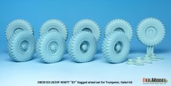 画像4: DEF.MODEL[DW35133]1/35 現用 米/イスラエル アメリカ陸軍/IDF M977HEMTTトラック自重変形ホイールセット グッドイヤータイヤ(イタレリ/トランペッター用)