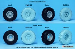 画像11: DEF.MODEL[DW35133]1/35 現用 米/イスラエル アメリカ陸軍/IDF M977HEMTTトラック自重変形ホイールセット グッドイヤータイヤ(イタレリ/トランペッター用)