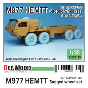 画像1: DEF.MODEL[DW35135]1/35 現用 アメリカ陸軍 M977HEMTTトラック自重変形ホイールセット ミシュランタイヤ(イタレリ用) (1)