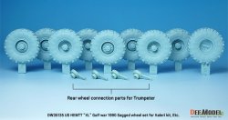 画像4: DEF.MODEL[DW35135]1/35 現用 アメリカ陸軍 M977HEMTTトラック自重変形ホイールセット ミシュランタイヤ(イタレリ用)