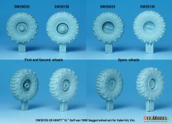 画像9: DEF.MODEL[DW35135]1/35 現用 アメリカ陸軍 M977HEMTTトラック自重変形ホイールセット ミシュランタイヤ(イタレリ用)