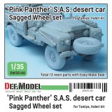 DEF.MODEL[DW35140]1/35 現用 イギリス陸軍SASピンクパンサー自重変形タイヤセット(タミヤ/イタレリ用)