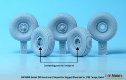 画像3: DEF.MODEL[DW35140]1/35 現用 イギリス陸軍SASピンクパンサー自重変形タイヤセット(タミヤ/イタレリ用)