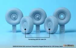 画像4: DEF.MODEL[DW35140]1/35 現用 イギリス陸軍SASピンクパンサー自重変形タイヤセット(タミヤ/イタレリ用)