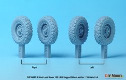 画像3: DEF.MODEL[DW35141]1/35 現用 イギリスランドローバー109LWB 自重変形タイヤセット(イタレリ用)