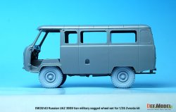 画像4: DEF.MODEL[DW35143]1/35 現用 ソ/露 ロシア連邦軍UAZ3909軍用バン用自重変形軍用タイヤセット(ズべズダ用)