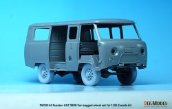 画像7: DEF.MODEL[DW35144]1/35 現用 ロシア連邦軍UAZ3909軍用バン用自重変形民生タイヤセット(ズべズダ用)