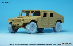 画像4: DEF.MODEL[DW35150]1/35 現用 アメリカ陸軍M1025ハンビー用自重変形タイヤセット(タミヤ/イタレリ/アカデミー用)