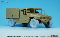 画像10: DEF.MODEL[DW35150]1/35 現用 アメリカ陸軍M1025ハンビー用自重変形タイヤセット(タミヤ/イタレリ/アカデミー用)