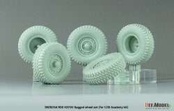 画像3: DEF.MODEL[DW35154]1/35 現用 韓国 K311A1(KM450)トラック 自重変形タイヤセット(アカデミー用)