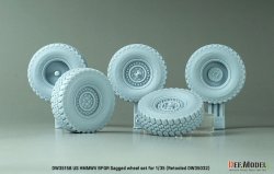 画像2: DEF.MODEL[DW35158]1/35 現用 アメリカ M1151ハンビー 自重変形タイヤセット(各社用 DW35032リニューアル版)