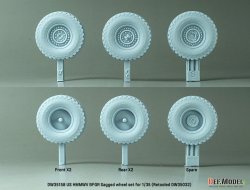 画像3: DEF.MODEL[DW35158]1/35 現用 アメリカ M1151ハンビー 自重変形タイヤセット(各社用 DW35032リニューアル版)