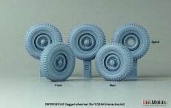 画像2: DEF.MODEL[DW35159]1/35 現用 FJ43小型四輪駆動車 自重変形タイヤセット ブリヂストンタイプ(AKインタラクティブ用)