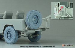 画像10: DEF.MODEL[DW35159]1/35 現用 FJ43小型四輪駆動車 自重変形タイヤセット ブリヂストンタイプ(AKインタラクティブ用)