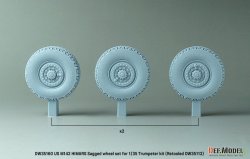 画像3: DEF.MODEL[DW35160]1/35 現用 アメリカ M142ハイマース 自重変形タイヤセット(トランペッター用 DW35112リニューアル版)