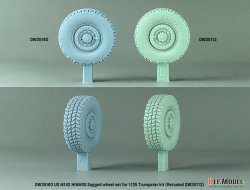 画像7: DEF.MODEL[DW35160]1/35 現用 アメリカ M142ハイマース 自重変形タイヤセット(トランペッター用 DW35112リニューアル版)