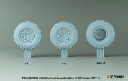 画像3: DEF.MODEL[DW35161]1/35 現用 ロシア KAMAZ-43509 レッドブル・ラリートラック 自重変形タイヤセット(ズベズダ用)