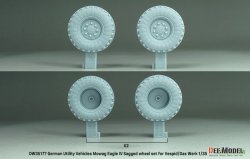 画像3: DEF.MODEL[DW35177]1/35 現用 ドイツ イーグルIV軽装輪装甲車 自重変形タイヤセット(ヴェスピッドモデル/ダスヴェルク用)