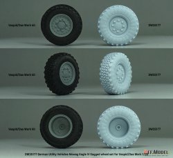 画像6: DEF.MODEL[DW35177]1/35 現用 ドイツ イーグルIV軽装輪装甲車 自重変形タイヤセット(ヴェスピッドモデル/ダスヴェルク用)