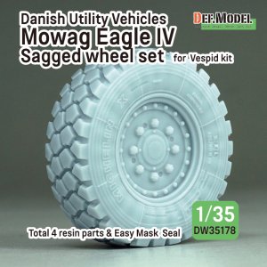 画像1: DEF.MODEL[DW35178]1/35 現用 ドイツ イーグルIV軽装輪装甲車 自重変形タイヤセット(ヴェスピッドモデル用) (1)