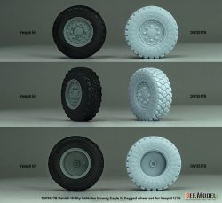 画像6: DEF.MODEL[DW35178]1/35 現用 ドイツ イーグルIV軽装輪装甲車 自重変形タイヤセット(ヴェスピッドモデル用)