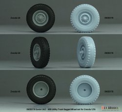 画像6: DEF.MODEL[DW35179]1/35 現用 露/ソ UAZ-469小型トラック 自重変形タイヤセット(ズベズダ用)