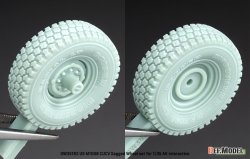 画像4: DEF.MODEL[DW35182]1/35 現用 アメリカ M1008 CUCV 自重変形タイヤセット(AKインタラクティブ用)