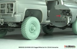 画像7: DEF.MODEL[DW35182]1/35 現用 アメリカ M1008 CUCV 自重変形タイヤセット(AKインタラクティブ用)