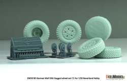 画像2: DEF.MODEL[DW35183]1/35 現用 ドイツ ウルフSSA 自重変形タイヤセット(1) フロントグリル/ブレーキ付(ネバーランドホビー用)
