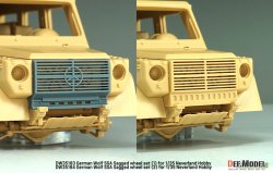 画像8: DEF.MODEL[DW35183]1/35 現用 ドイツ ウルフSSA 自重変形タイヤセット(1) フロントグリル/ブレーキ付(ネバーランドホビー用)