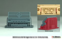 画像12: DEF.MODEL[DW35183]1/35 現用 ドイツ ウルフSSA 自重変形タイヤセット(1) フロントグリル/ブレーキ付(ネバーランドホビー用)