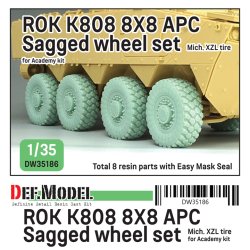 画像1: DEF.MODEL[DW35186]1/35 現用 韓国 K808ベクホ8輪装甲兵員輸送車 自重変形タイヤセット M社XZL型(アカデミー用)