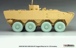 画像9: DEF.MODEL[DW35186]1/35 現用 韓国 K808ベクホ8輪装甲兵員輸送車 自重変形タイヤセット M社XZL型(アカデミー用)