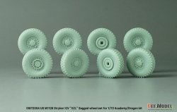 画像2: DEF.MODEL[DW72004]1/72 現用 アメリカ M1126ストライカーICV 自重変形タイヤセット XZLタイプ(アカデミー/ドラゴン用 DW72003リニューアル版)