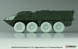 画像6: DEF.MODEL[DW72004]1/72 現用 アメリカ M1126ストライカーICV 自重変形タイヤセット XZLタイプ(アカデミー/ドラゴン用 DW72003リニューアル版)