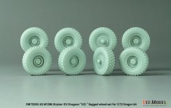 画像2: DEF.MODEL[DW72005]1/72 現用 アメリカ M1296ストライカーICVドラグーン 自重変形タイヤセット XZLタイプ(ドラゴン用 リニューアル版)