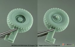 画像4: DEF.MODEL[DW72005]1/72 現用 アメリカ M1296ストライカーICVドラグーン 自重変形タイヤセット XZLタイプ(ドラゴン用 リニューアル版)
