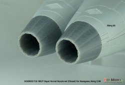 画像4: DEF.MODEL[DZ48003]1/48 現用 アメリカ海軍 F/A-18E/Fスーパーホーネット用ノズルセット 閉状態(ハセガワ/モンモデル用)