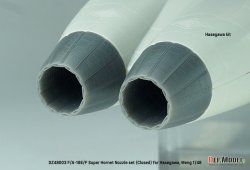 画像6: DEF.MODEL[DZ48003]1/48 現用 アメリカ海軍 F/A-18E/Fスーパーホーネット用ノズルセット 閉状態(ハセガワ/モンモデル用)