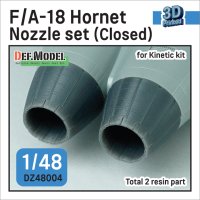 DEF.MODEL[DZ48004]1/48 現用 アメリカ/カナダ F/A-18A+/B/CF-188ホーネット用ノズルセット 閉状態(キネティック用)