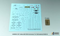 画像2: DEF.MODEL[JD48006]1/48 現用 アメリカ空軍 A-10Cデカールセット インディアナ州空軍100周年記念塗装(アカデミー用)