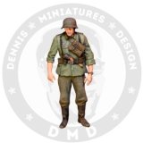 デニスミニアチュアーズデザイン[DHM35F05]1/35 WW.II ドイツ歩兵 "グスタフ"w/K98ライフル銃