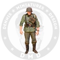 デニスミニアチュアーズデザイン[DHM35F05]1/35 WW.II ドイツ歩兵 "グスタフ"w/K98ライフル銃